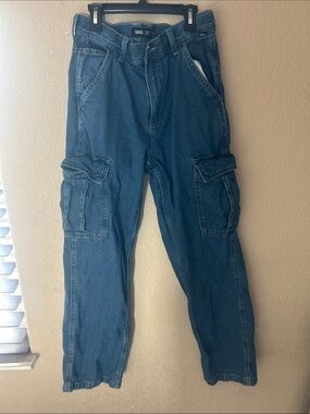 Vans Indigo Blue Cargo Pants with Utility Pockets
